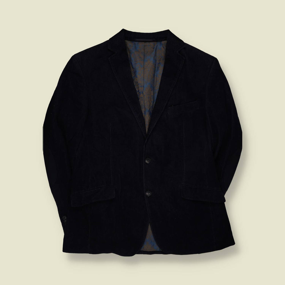 1990s | Biaggini | Corduroy Blazer | Black - S