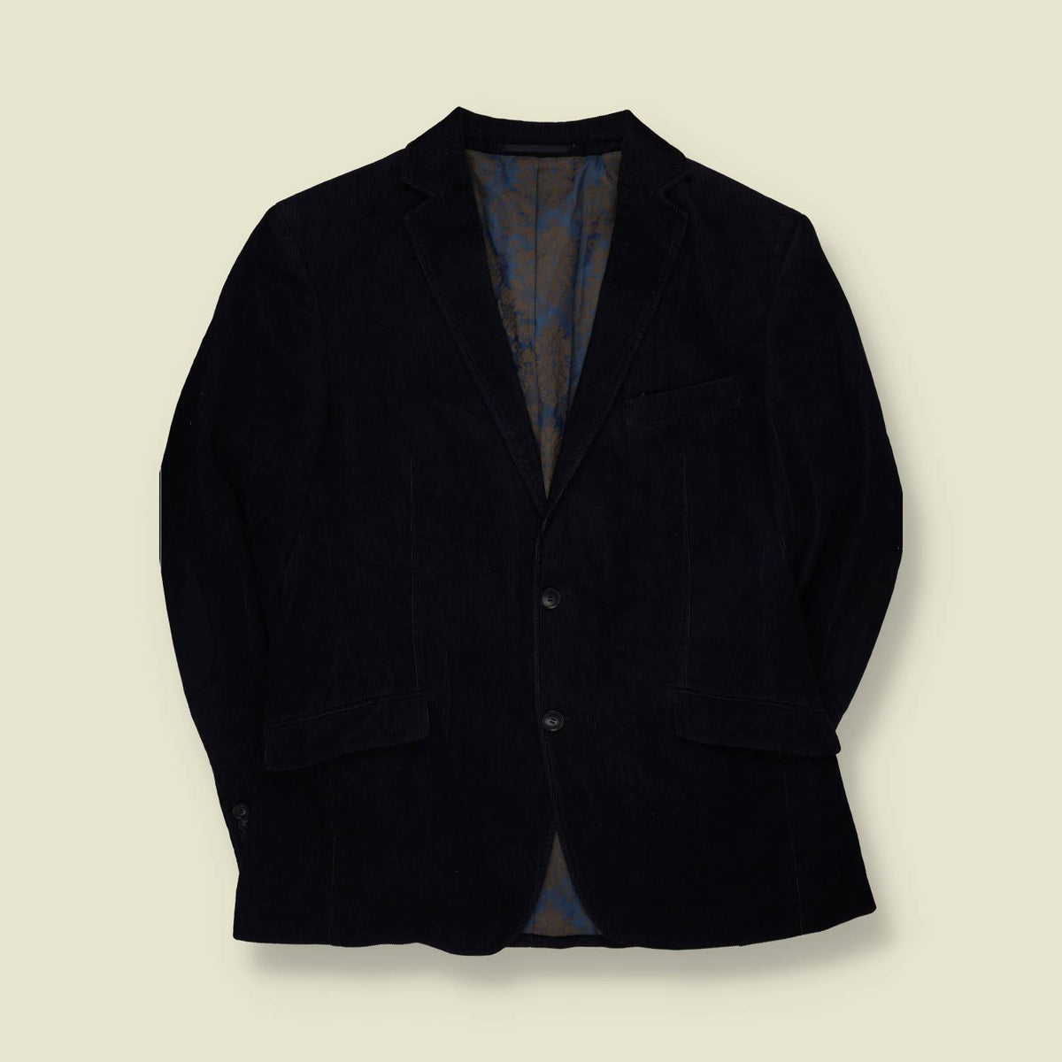 1990s | Biaggini | Corduroy Blazer | Black - S