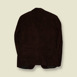 1990s | Loon | Corduroy Blazer | Dark Brown - M