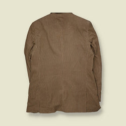 1990s | Batistini | Corduroy Blazer | Beige Pinstripe - M