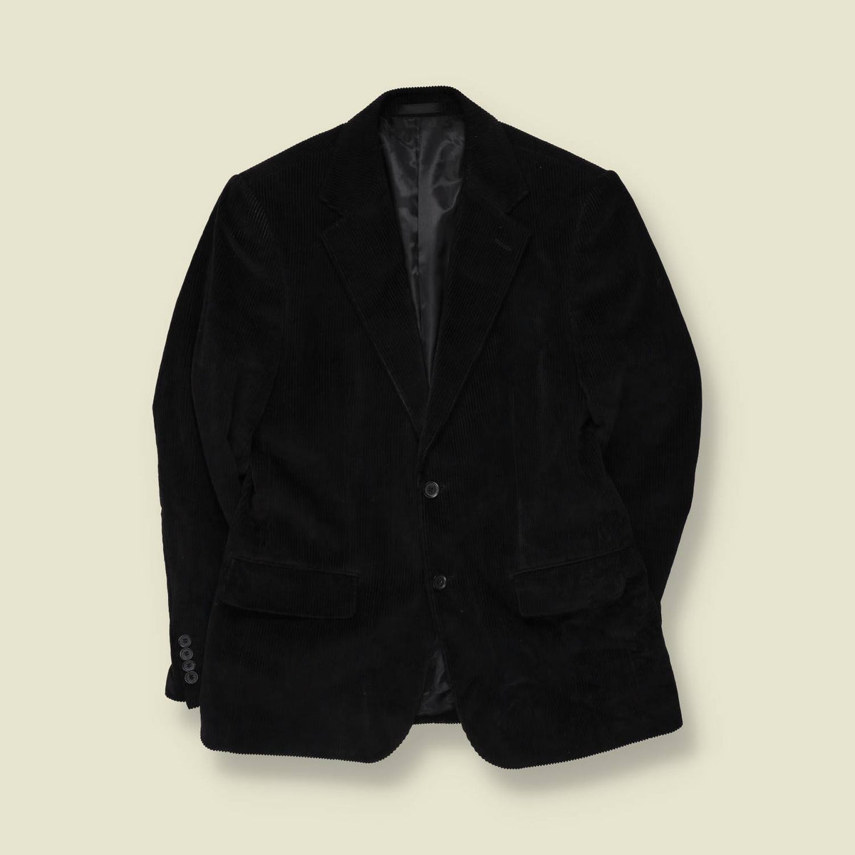 1990s | Marco Ferro | Corduroy Blazer | Black - S