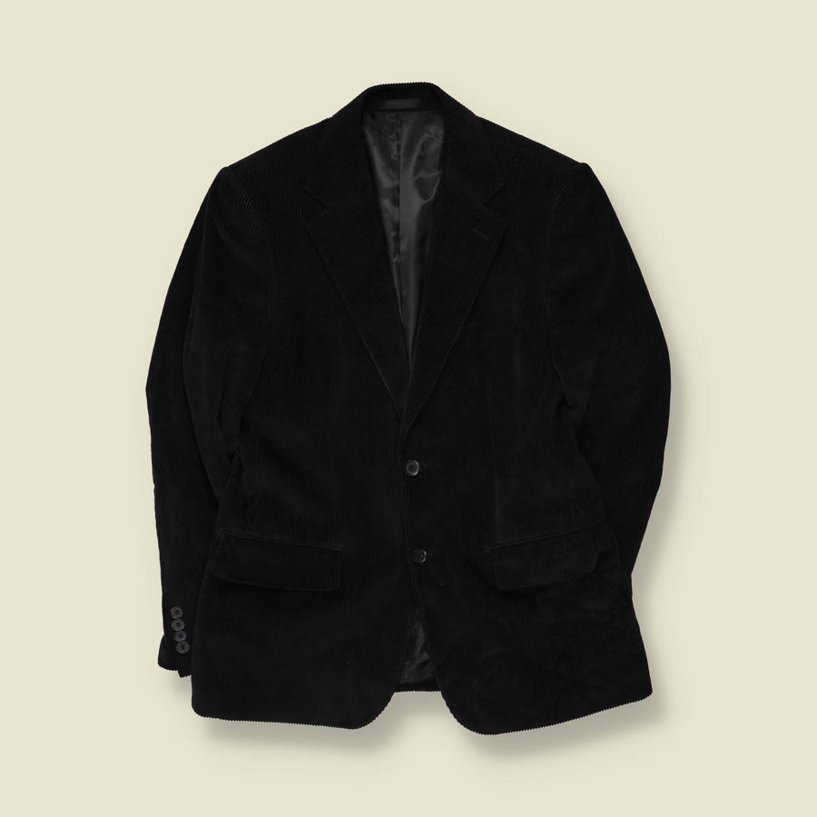 1990s | Marco Ferro | Corduroy Blazer | Black - S