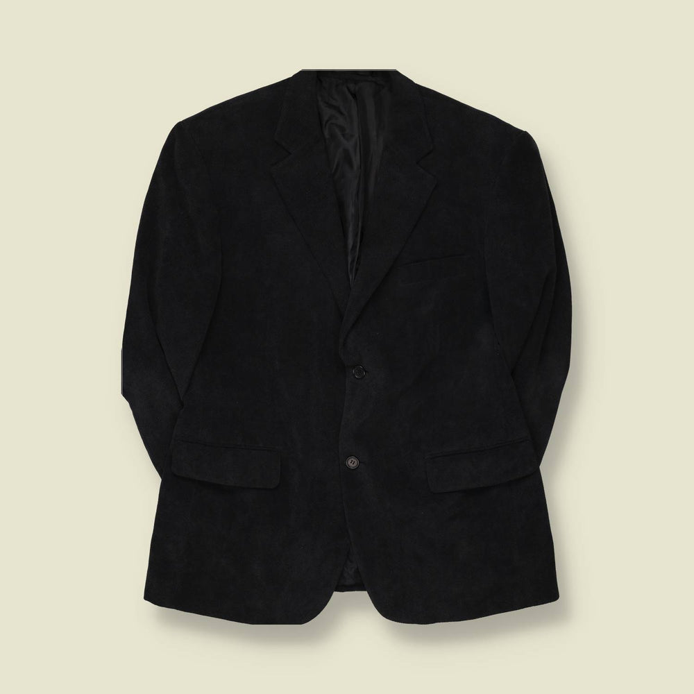 1990s | Corduroy Blazer | Dark Grey - L