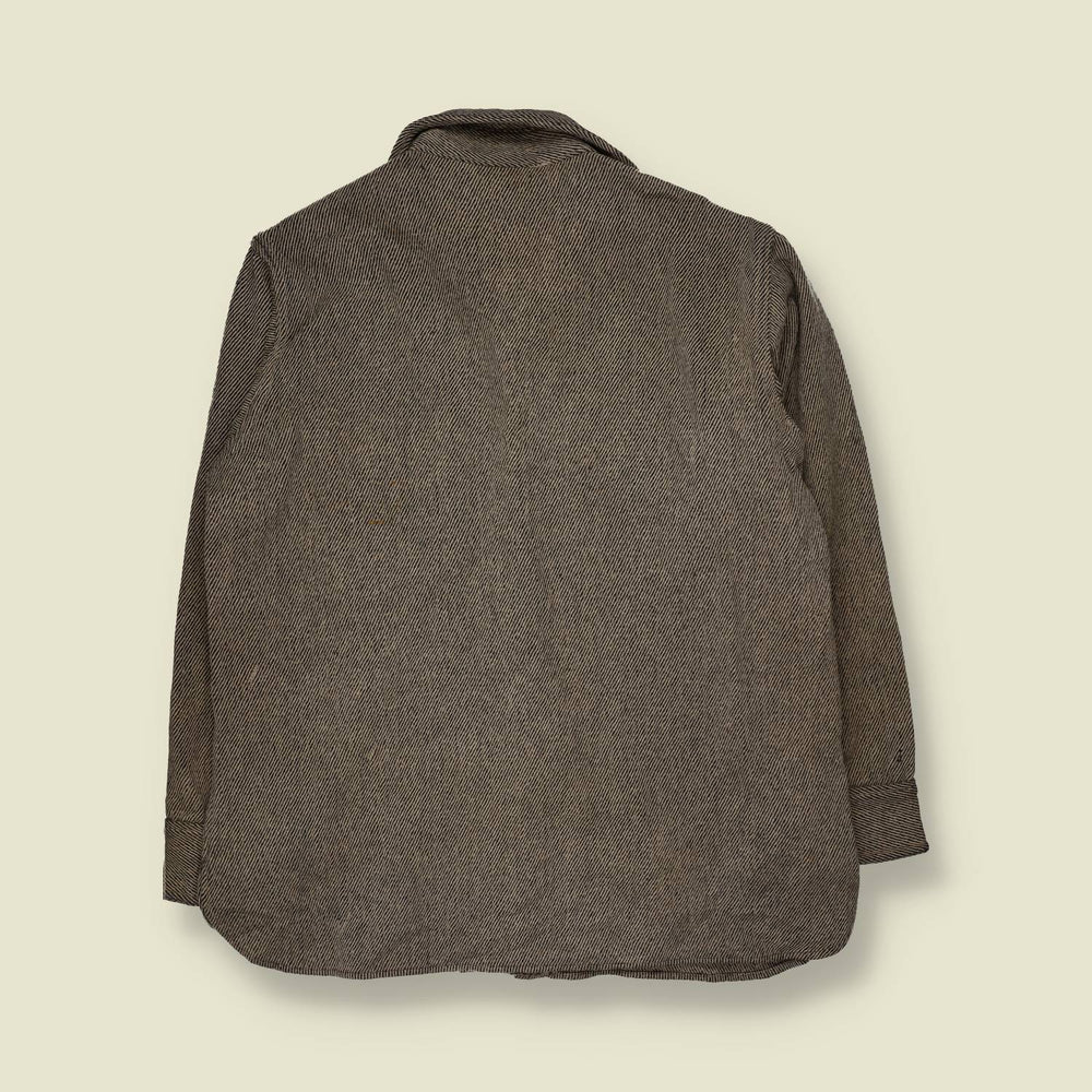 1970s | Woolrich | Wool CPO Shirt | Grey Twill - XL