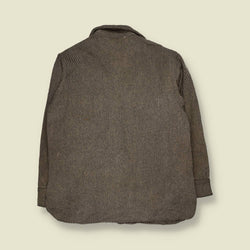 1970s | Woolrich | Wool CPO Shirt | Grey Twill - XL