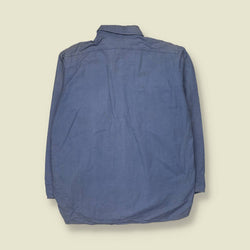 1980s | Woolrich | Cotton Chamois Shirt | Blue - L