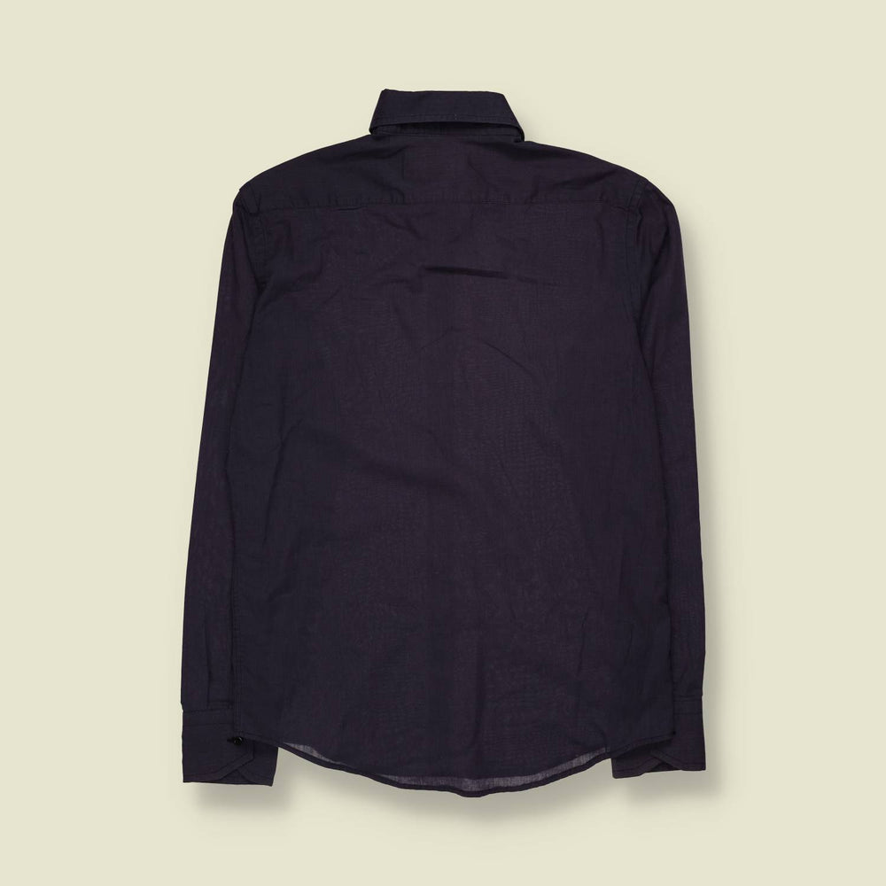 1980s-1990s | Versace 19.69 | Cotton Shirt | Navy - M