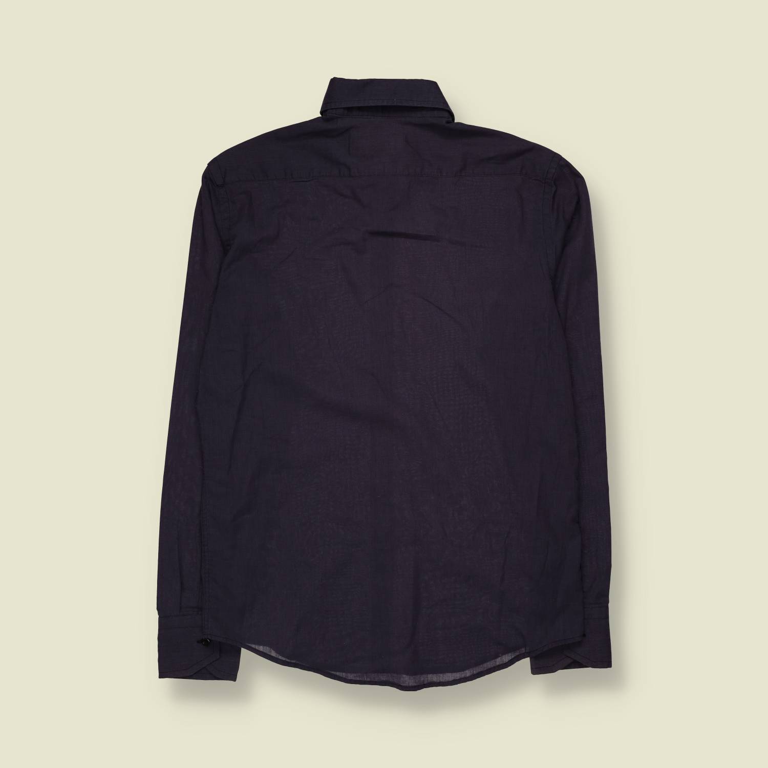 1980s-1990s | Versace 19.69 | Cotton Shirt | Navy - M