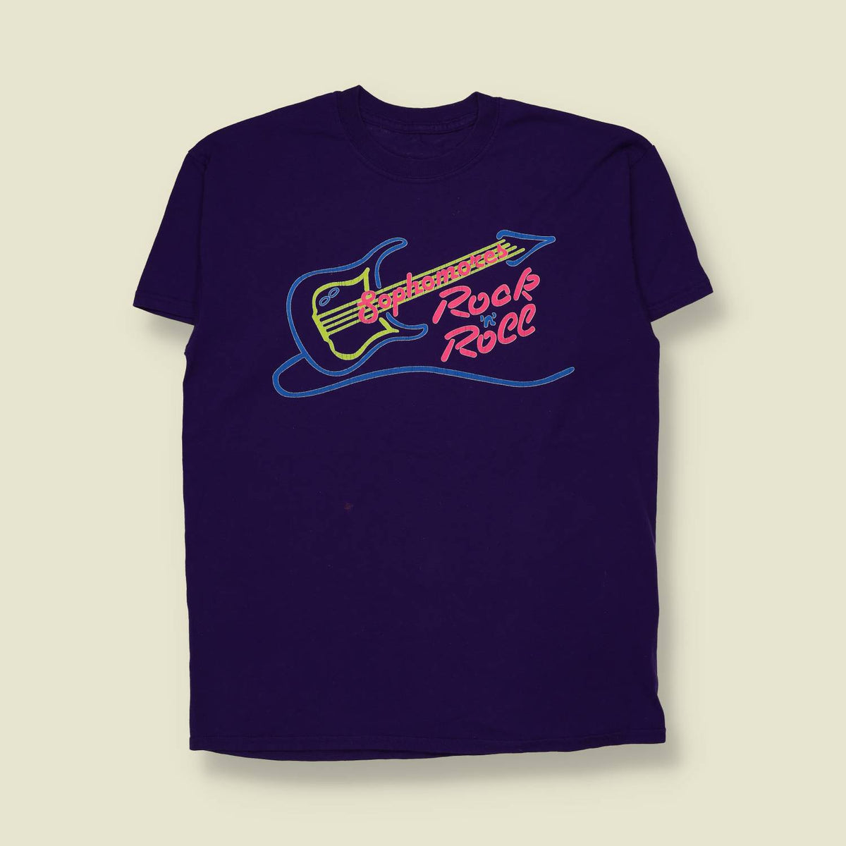 1980s | Sophomores Rock 'n' Roll Graphic T-Shirt | Purple - S