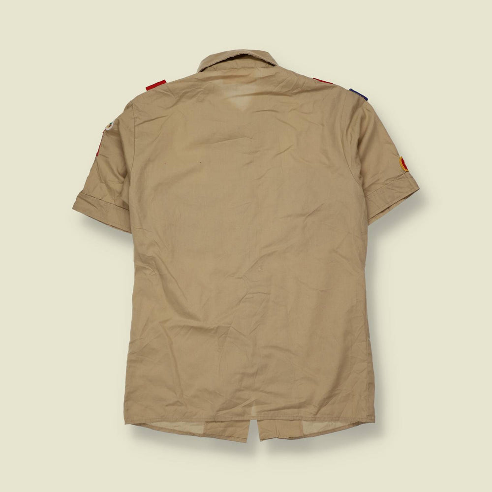 2000s | Boy Scouts of America | Patch Uniform Shirt | Khaki - XS
