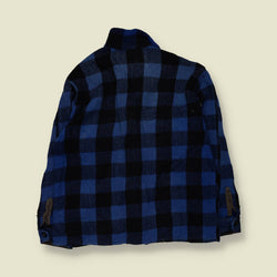 1950s | Wool Shacket | Blue/Black Buffalo Check - M