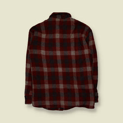 1980s | Woolrich | Wool Shirt | Red/Grey Plaid - 4XL