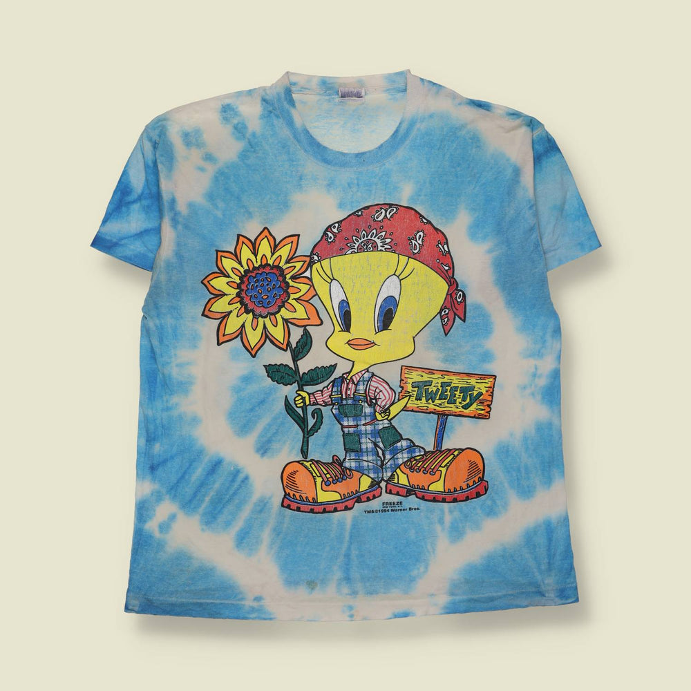 1994 | Freeze | Tweety Tie-Dye T-Shirt | Blue - L