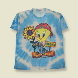 1994 | Freeze | Tweety Tie-Dye T-Shirt | Blue - L