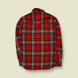 1960s/1970s | Wool Blend Shirt | Red Tartan - XS
