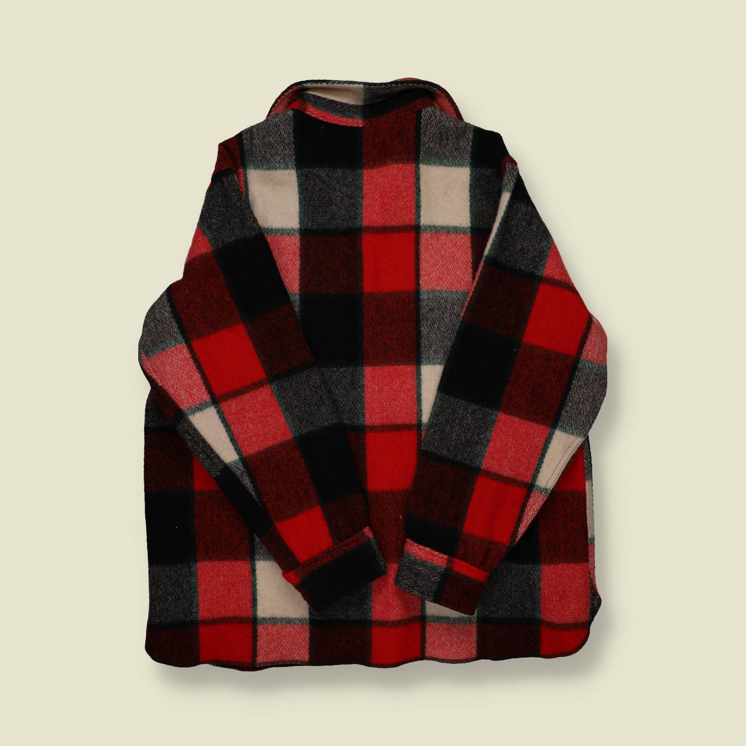 1980s Woolrich Buffalo Plaid Wool Overshirt – Red/Black - XL