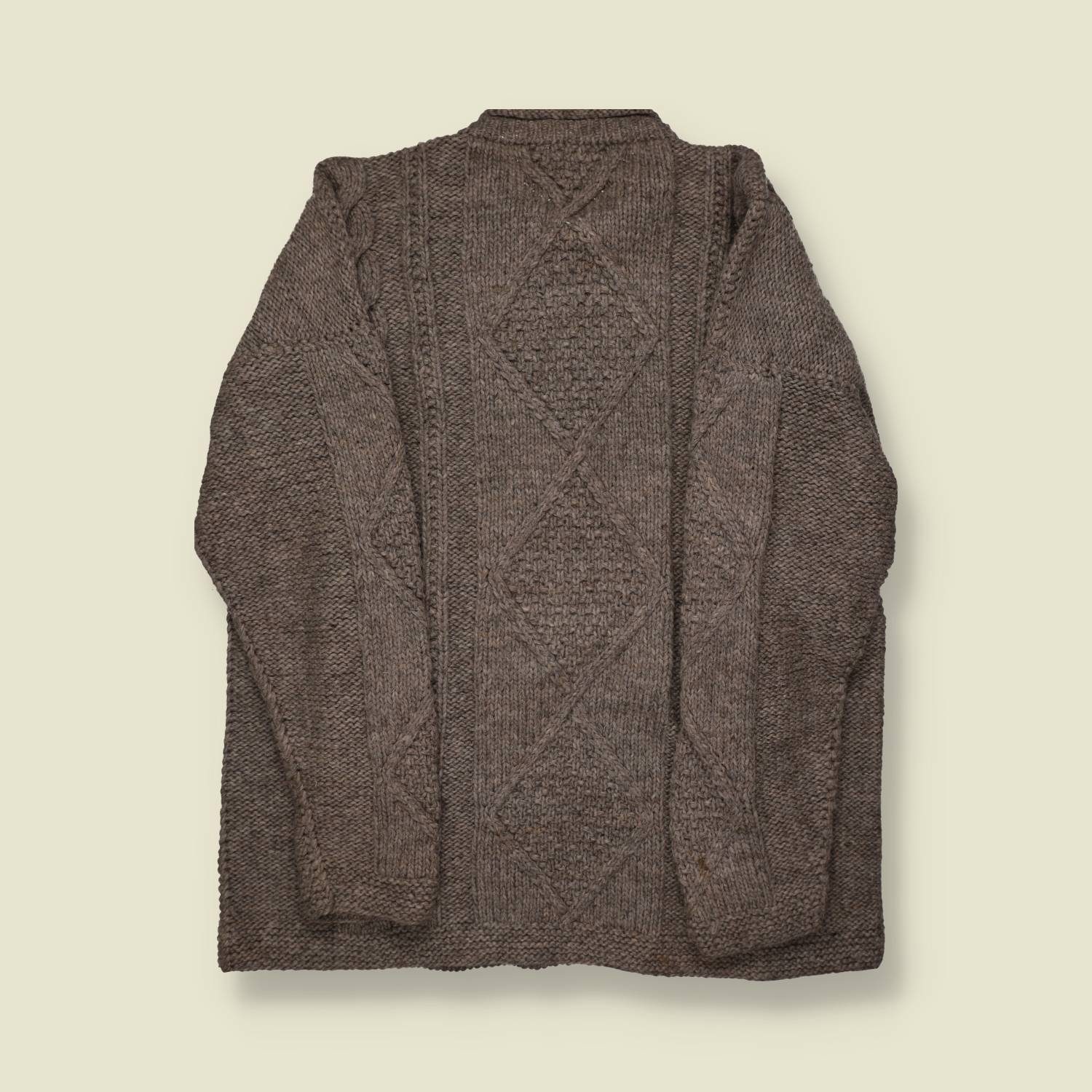 1980s Quichua Village Wool Sweater – Handcrafted Andean Knit - XXL