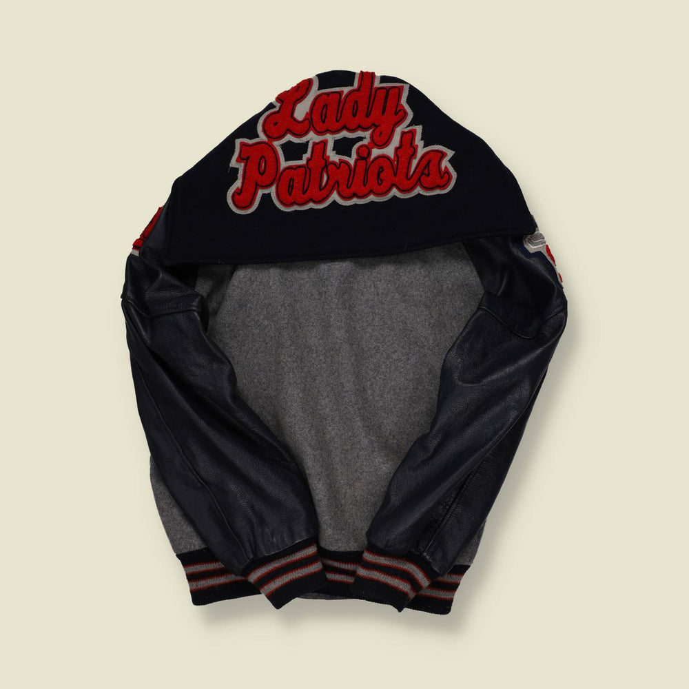 2010s Neff Varsity Jacket – SR Letterman with Hood - S