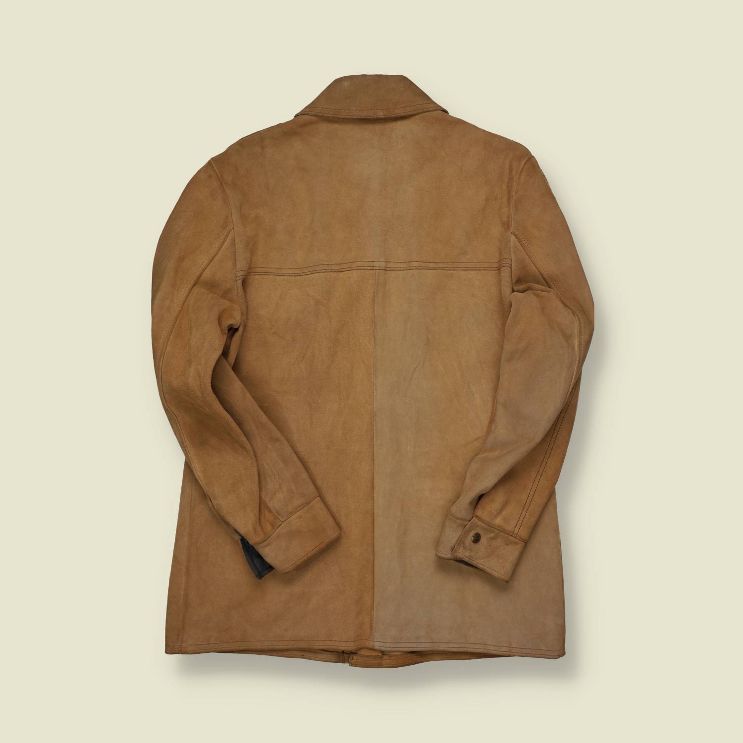 1970s Suede Life Leather Overshirt Jacket - S