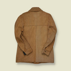 1970s Suede Life Leather Overshirt Jacket - S