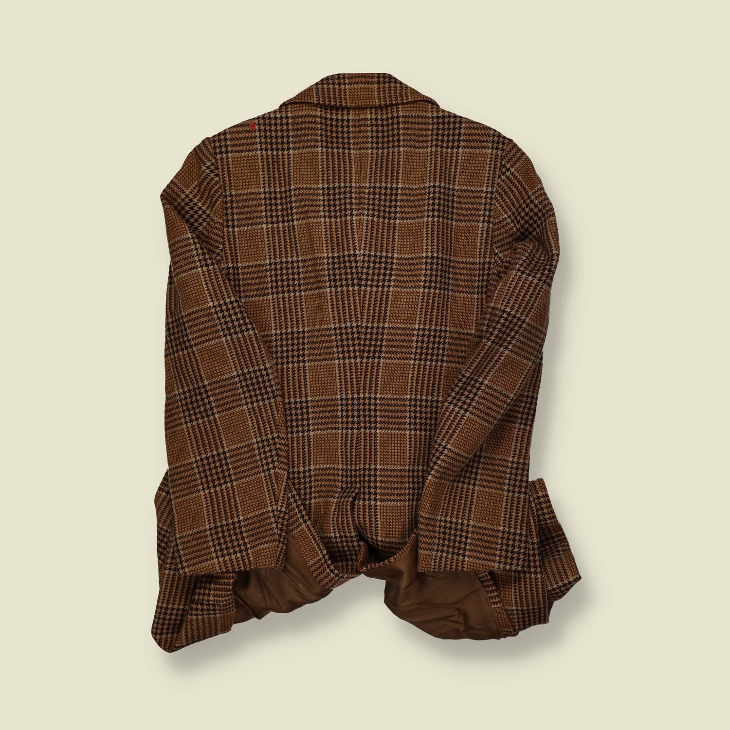 1970s Longano Italian Wool Check Overcoat - XS/S