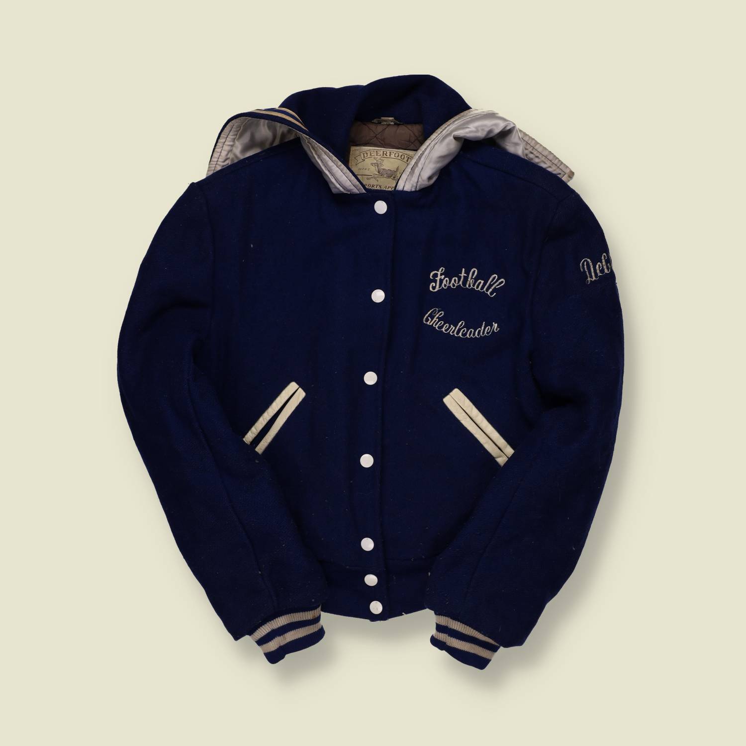 1950s Deerfoot Wool Cheerleader Jacket - XS/S