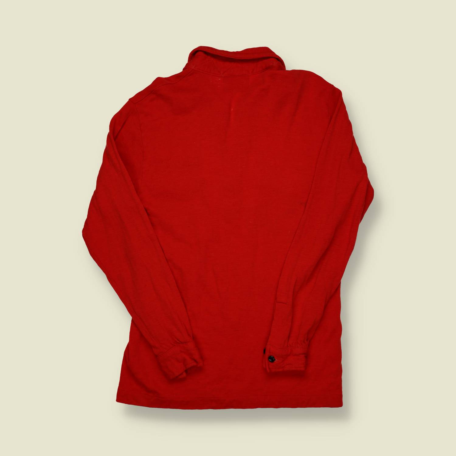 1940s Sportsman’s Doublet Red Wool Thermal - S