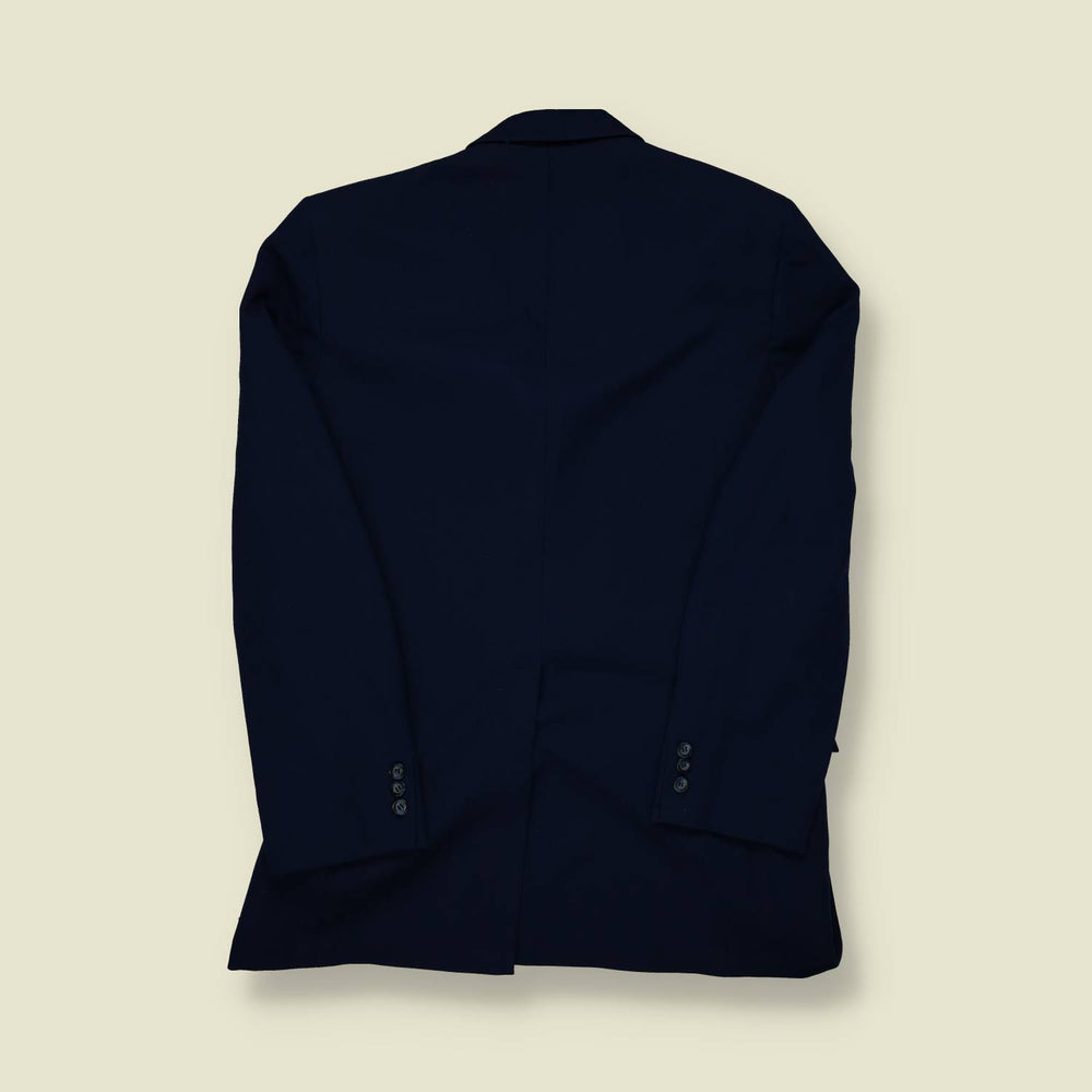 1960s/70s Marshall Field & Company Sport Coat – Navy Wool with Patterned Lining - M