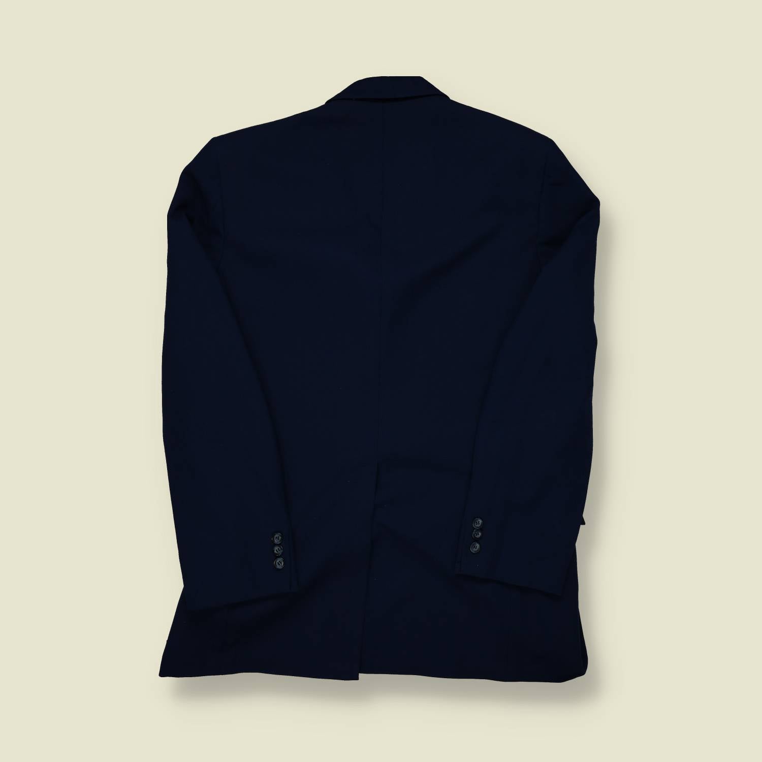 1960s/70s Marshall Field & Company Sport Coat – Navy Wool with Patterned Lining - M