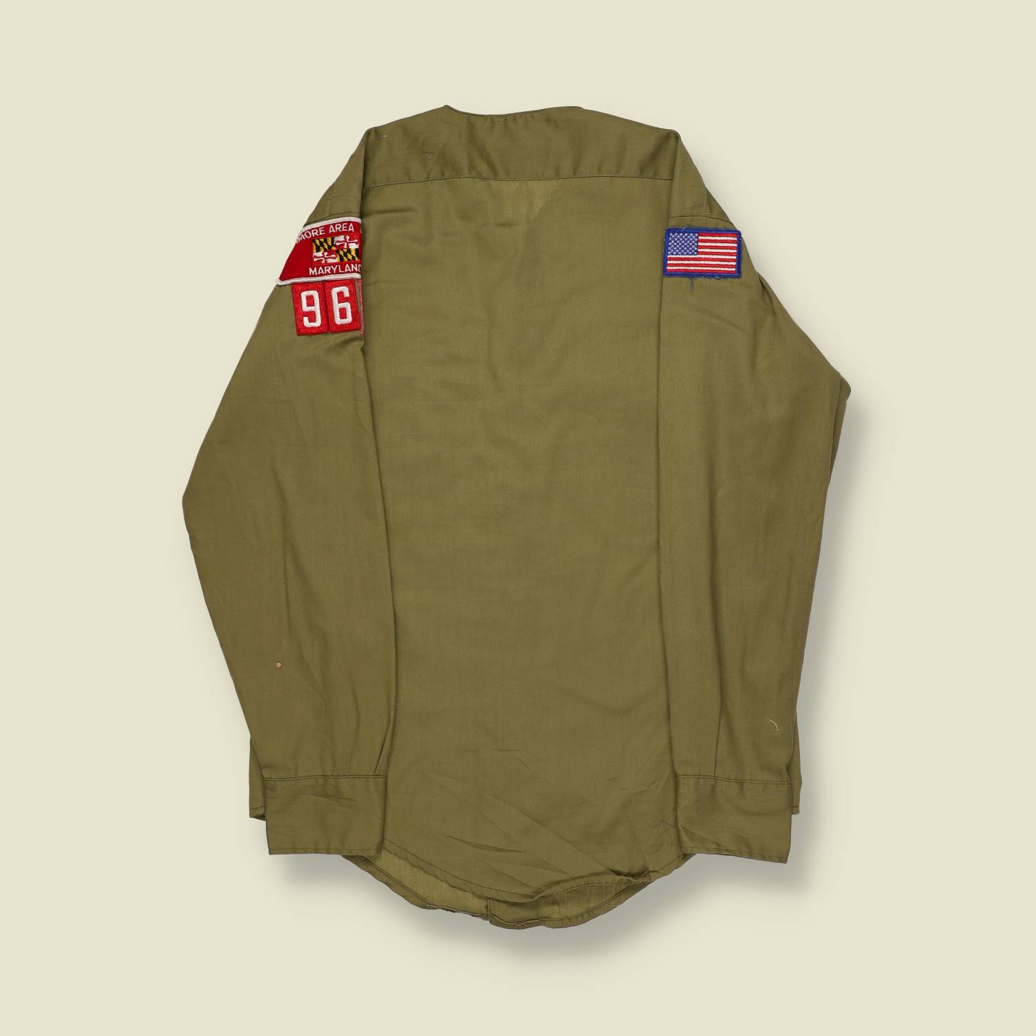 1960s–70s | Boy Scouts of America | Olive Uniform Shirt – Baltimore Area 96 - XXS/XS