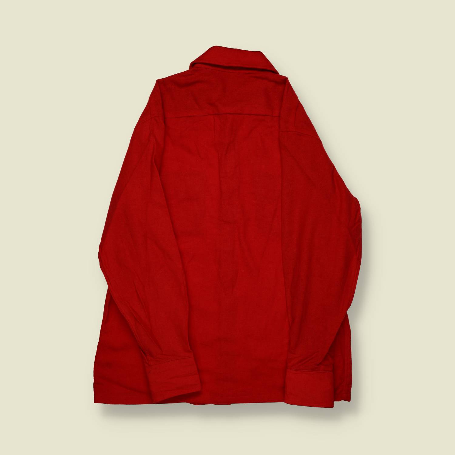 1970s | Glacier Wear | Red Wool Overshirt - M