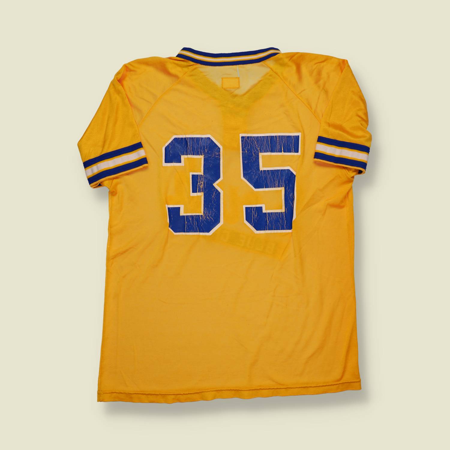 1960s/1970s | Wilson | “South Blue Devils” Jersey – Gold & Blue - S/M