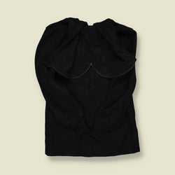 1970s | USAFA | Zip-Front Military Training Hoodie – Black - S