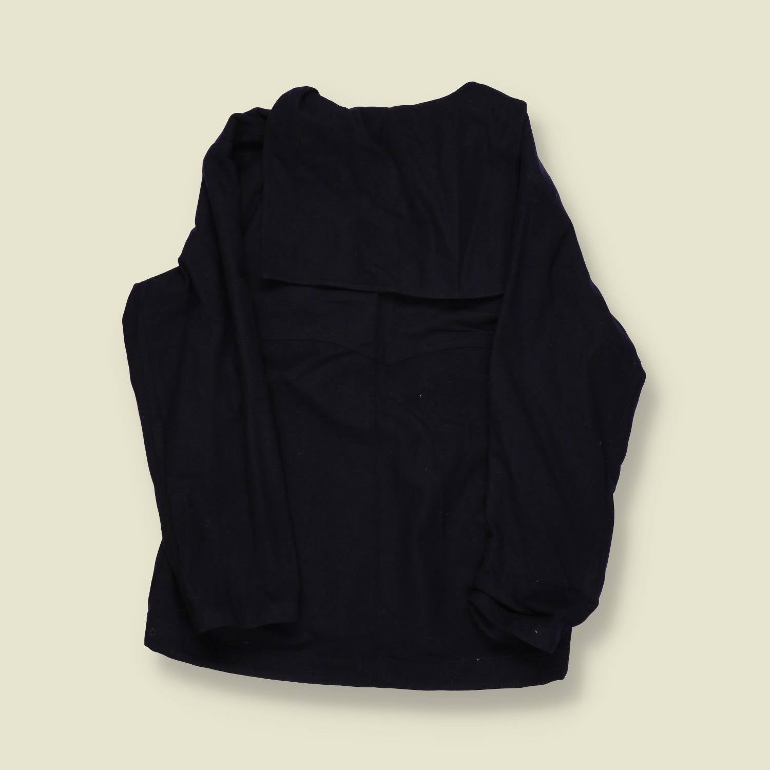 1940s US Navy Winter Pullover – Black Wool - S