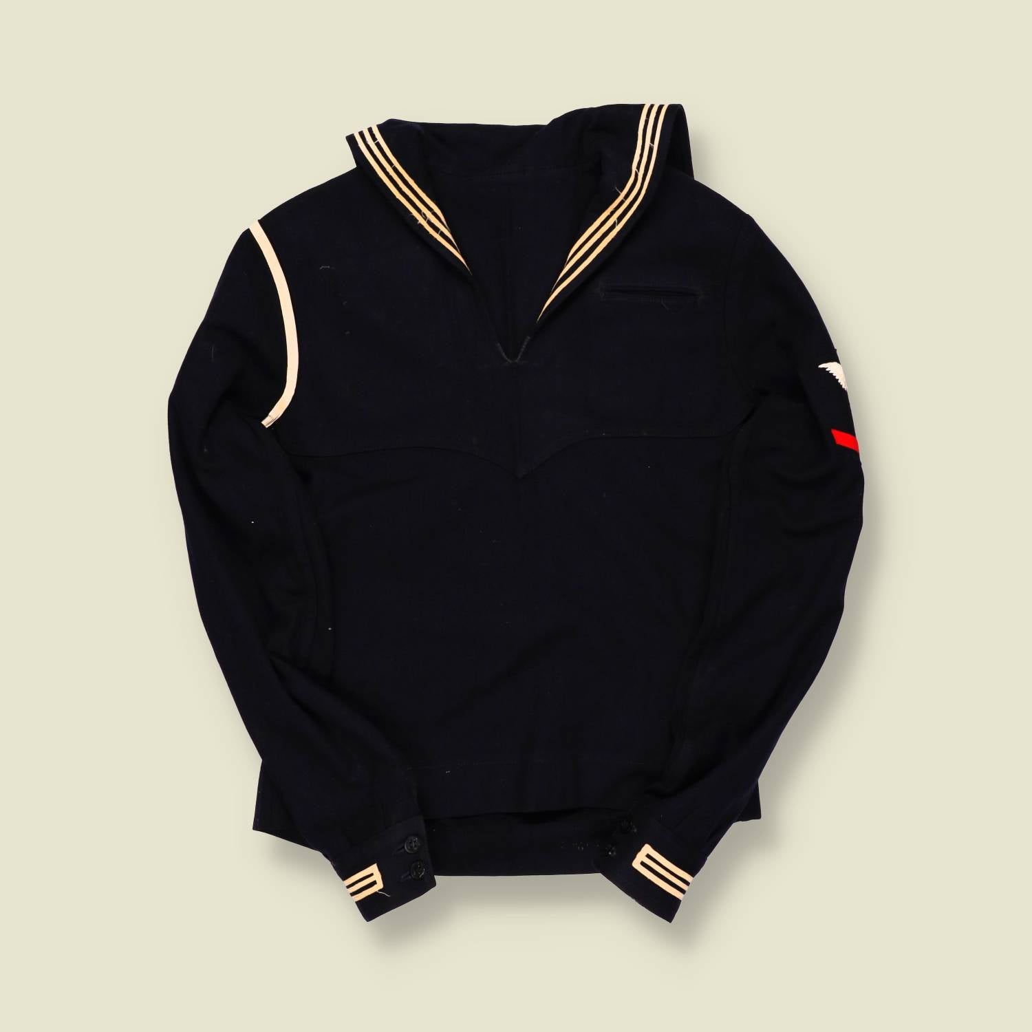 1940s | U.S. Navy | Wool Sailor Jumper – Black - S