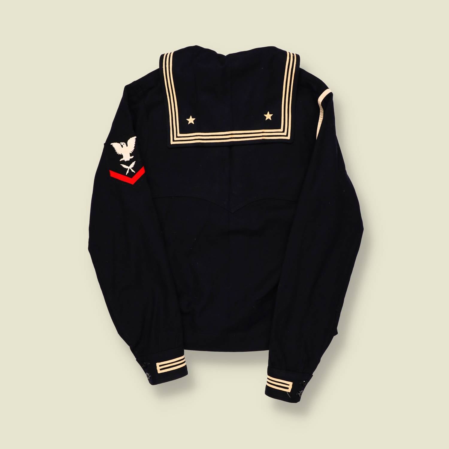1940s | U.S. Navy | Wool Sailor Jumper – Black - S
