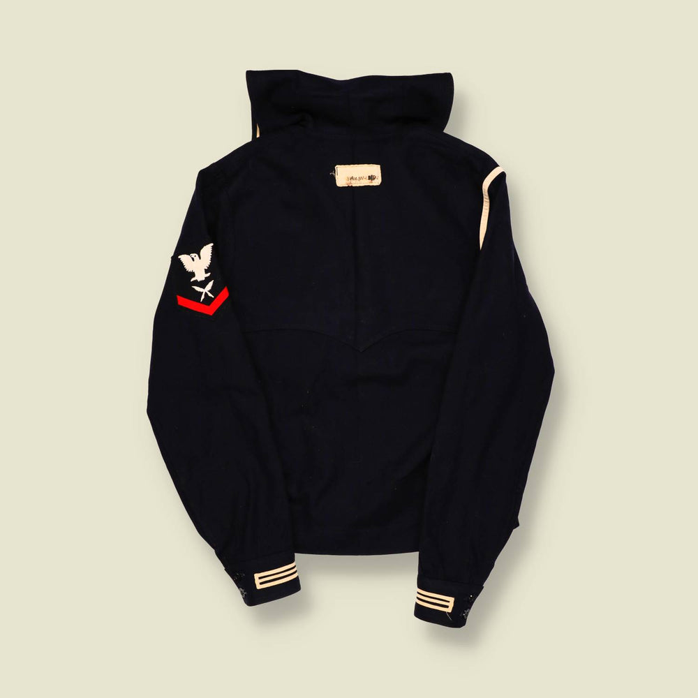 1940s | U.S. Navy | Wool Sailor Jumper – Black - S