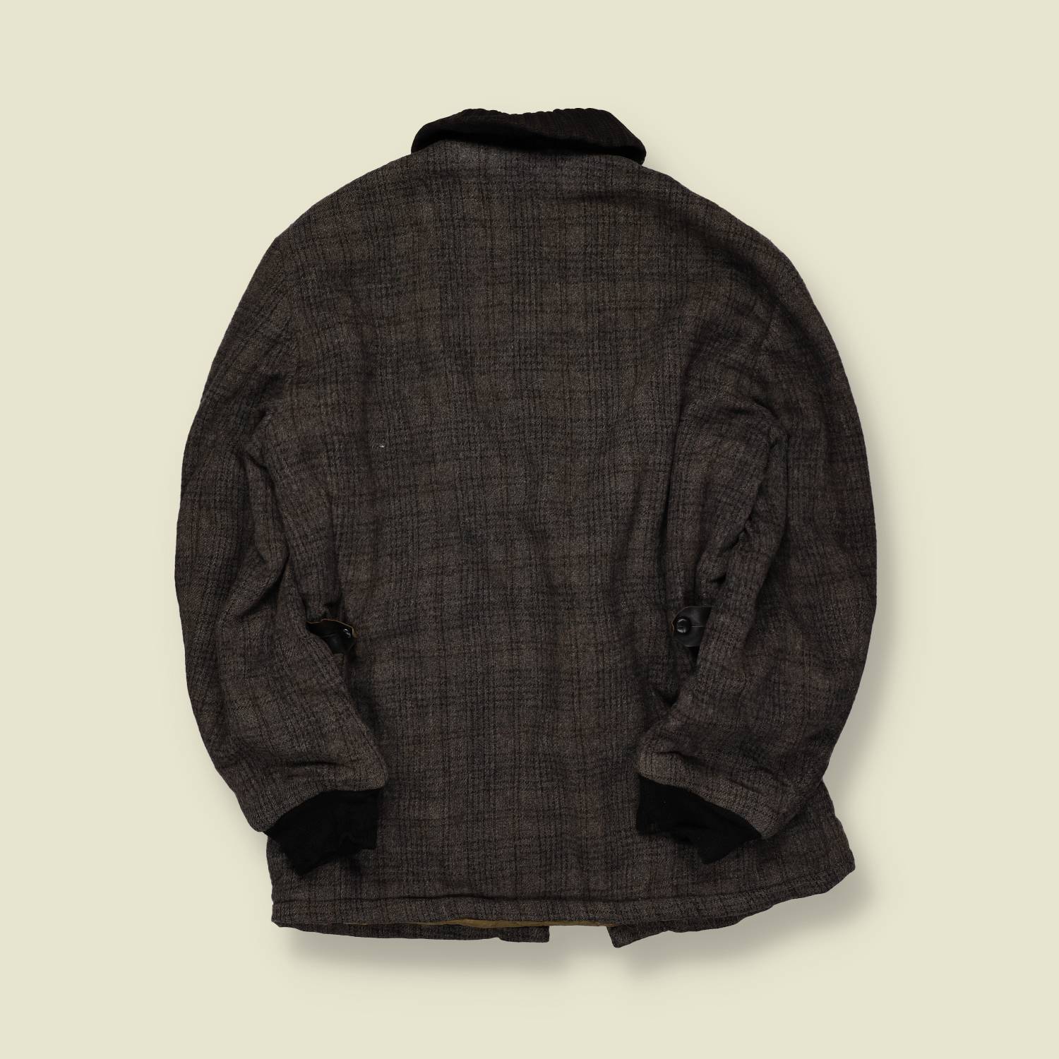 1950s | Hall American Sportswear | Wool Plaid Car Coat – Grey - S