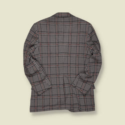 1970s | Bankers Hill | Houndstooth Sports Jacket – Black, White & Red - S