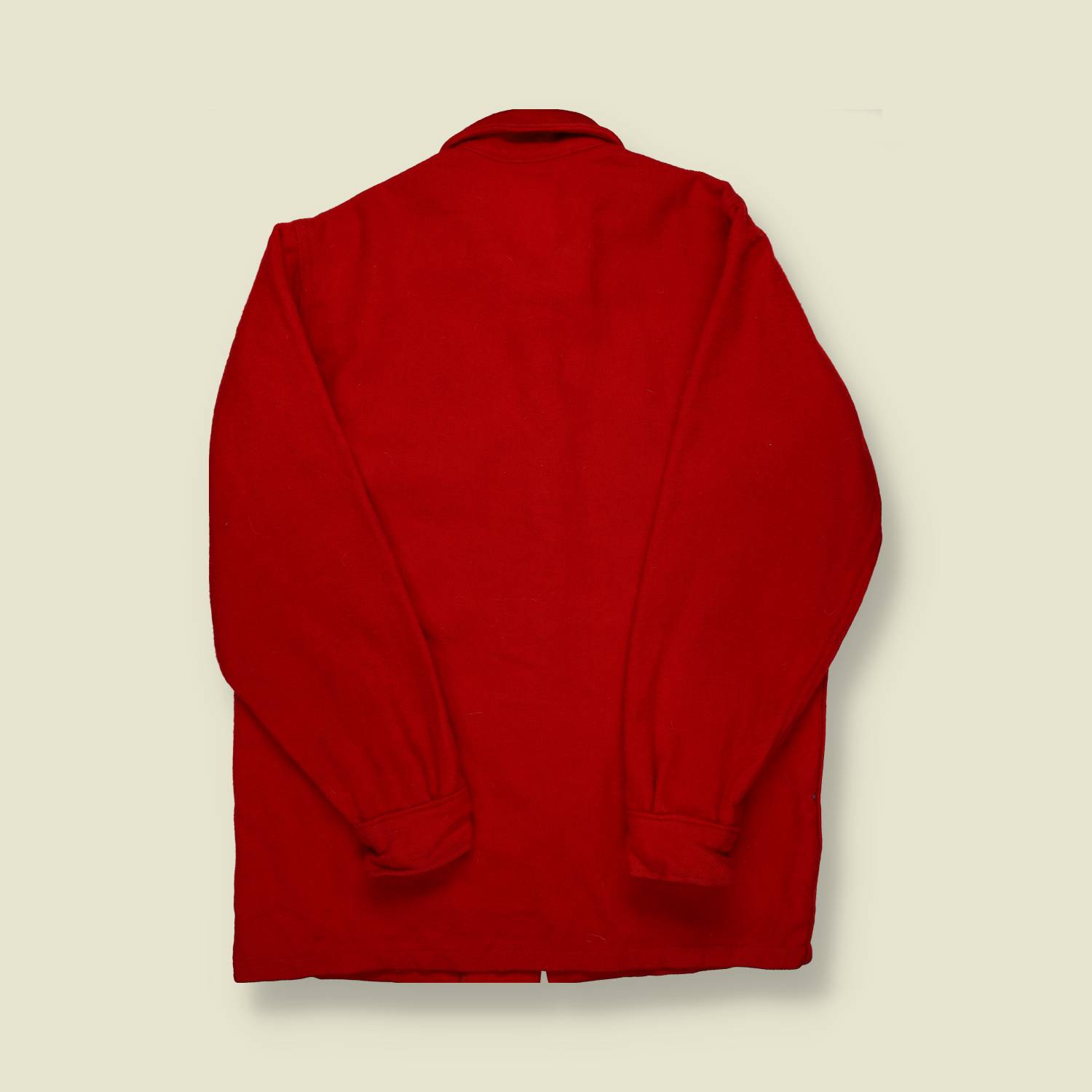 1950s–60s | Boy Scouts of America | Wool Jac-Shirt – Red with Bull Patch - S/M