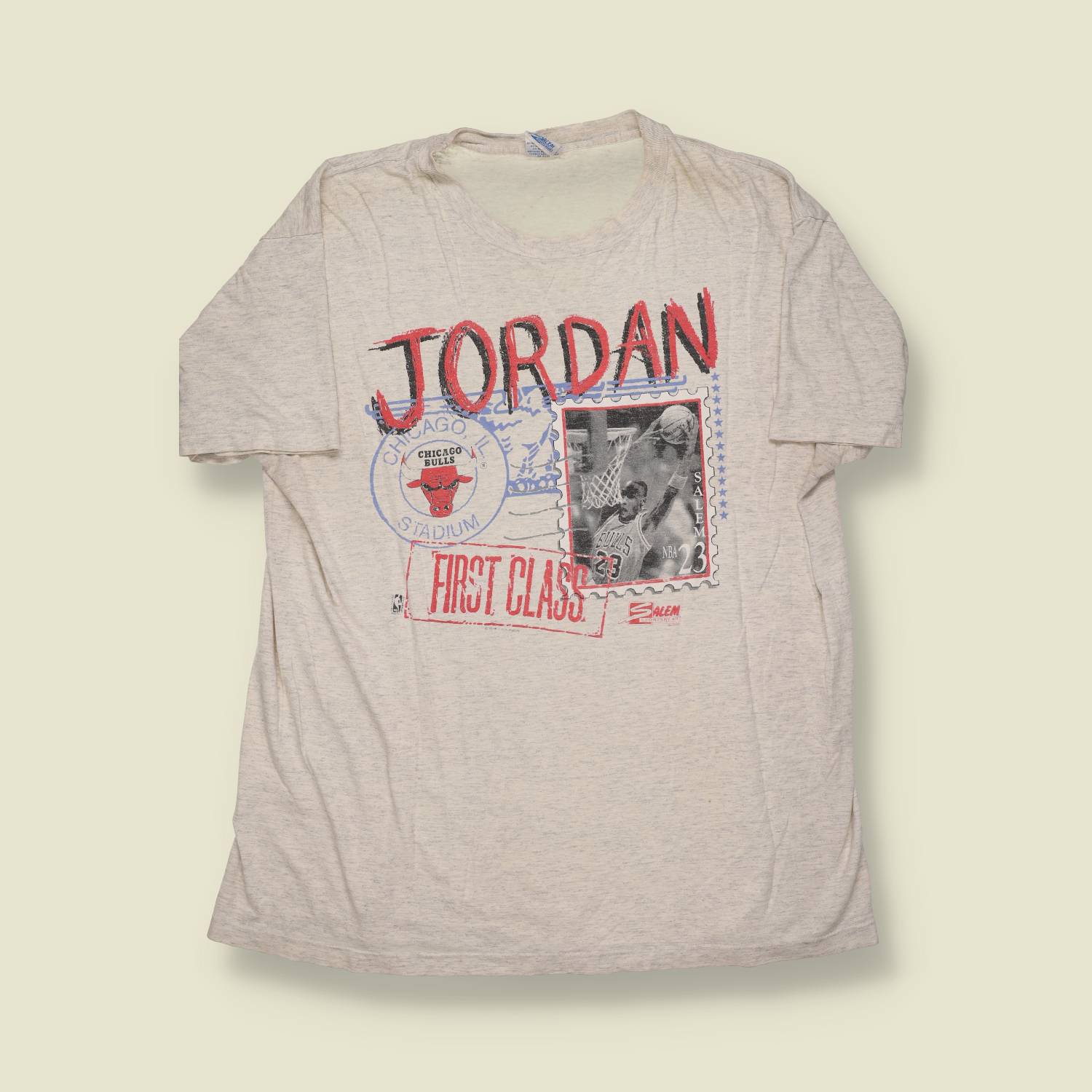 1990s | Salem Sportswear | Michael Jordan “First Class” Tee - L