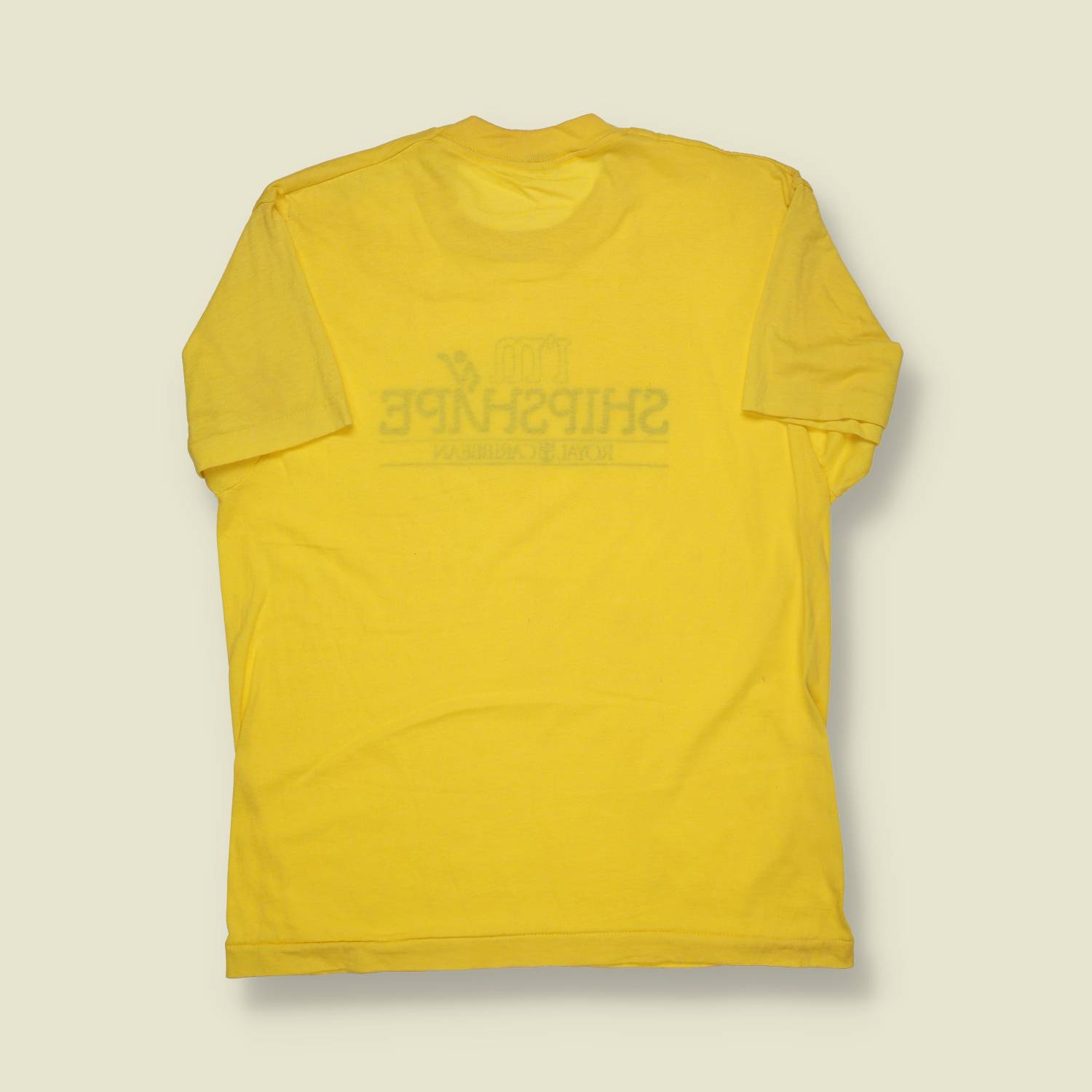 1980s | Unbranded | Royal Caribbean “I’m Shipshape” Tee – Yellow - S