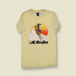 1970s | Anvil | Killington Vermont Ski Tee – Yellow - XS