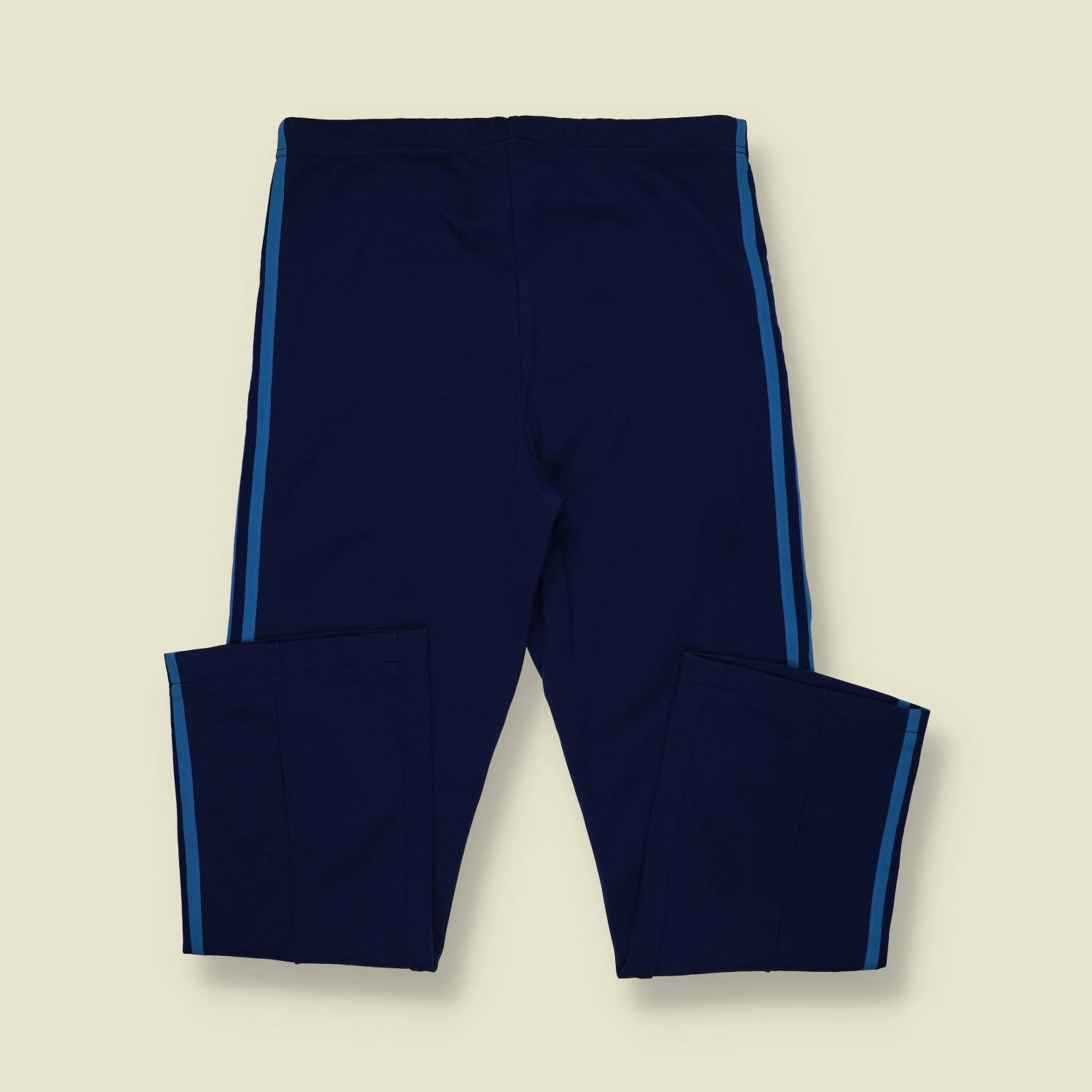 1970s/80s | Adidas | Navy Track Pants – Blue Triple Stripe - W30-36
