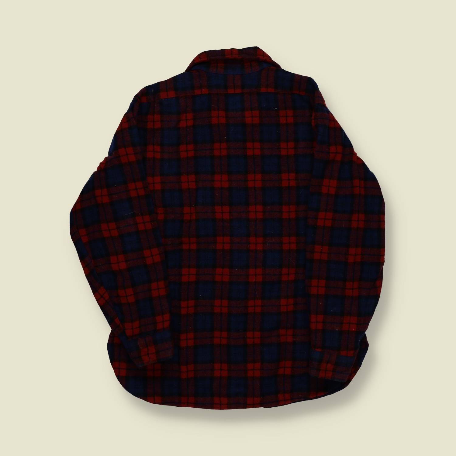 1970s | Pendleton | Wool Flannel Shirt – Red/Navy Plaid - XS/S