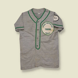 1960s | Russell Southern | Hohman Construction Tigers Jersey – Grey/Green Trim - XS/S