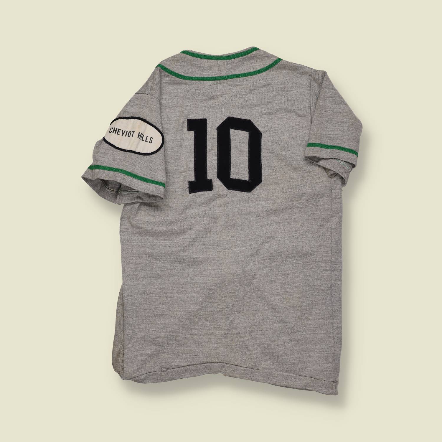 1960s | Russell Southern | Hohman Construction Tigers Jersey – Grey/Green Trim - XS/S