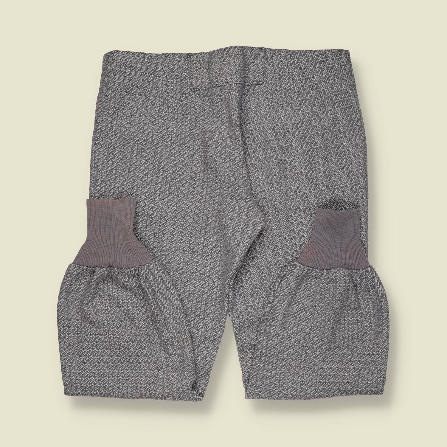 1970s | Levi’s | Sta-Prest Knit Cuff Trousers – Grey Pattern - w34