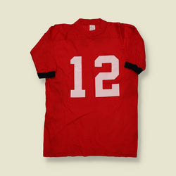 1970s | Jerzees | Football Practice Jersey – Red/White #12 “Steen” - XS/S
