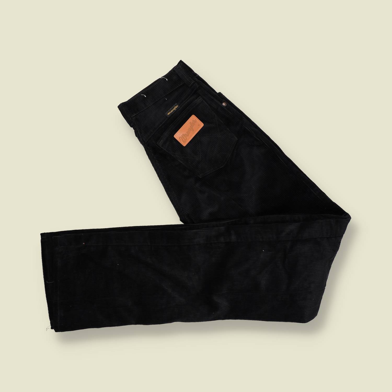 1970s | Wrangler | Deadstock Corduroy Trousers – Black - w26